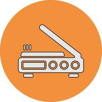 3D-scanner vector pictogram