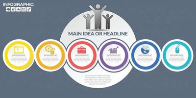 infographics stap voor stap en pictogrammen. vector