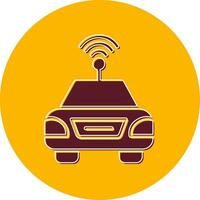 autonome auto vector icon vector