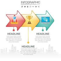 zakelijke infographic sjabloon met 3 opties of stappen. vector