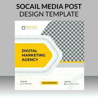 digitaal afzet sociaal media post ontwerp sjabloon voor toenemen uw online bedrijf vector