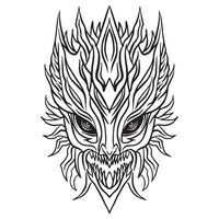 gotisch tribal tatoeëren ornament 1 vector