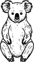 schattige koala-cartoon vector