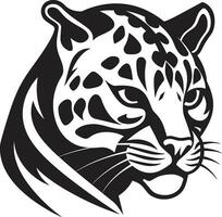 mysticus tracker vector ocelot logo katachtig intrigeren ocelot embleem in zwart