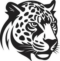 bespringen perfectie zwart luipaard embleem woest en onverschrokken zwart vector luipaard logo