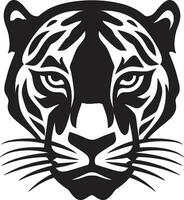 minimalistisch rondsnuffelen carnivoor heimelijk branding jaguars vlekken en snorhaar prints vector