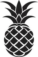 mysterieus ananas logo ananas in maanlicht vector