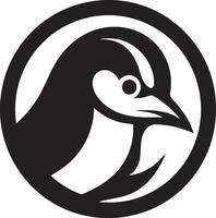 artistiek natuur zwart pinguïn ontwerpen hulde naar de antarctisch de edele waggelaars schoonheid een symbool in zwart vector