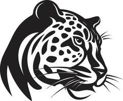 vorstelijk brullen zwart luipaard embleem in vector de bevallig roofdier zwart luipaard icoon