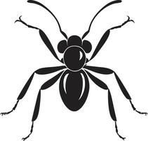 elegant in zwart mier icoon vector kunstenaarstalent zwart vector mier logo een meesterwerk in eenvoud
