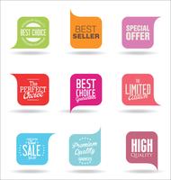 Moderne badges stickers en labels-collectie vector