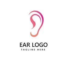 oor, gehoor logo pictogram vector ontwerp
