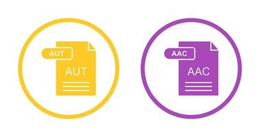 aac en automatisch icoon vector