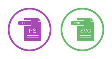 ps en SVG icoon vector