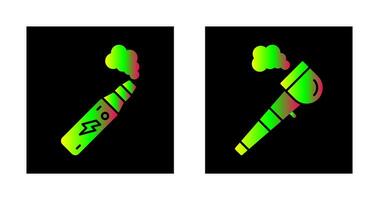 elektronisch sigaret en pijp van vrede icoon vector
