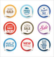 Moderne badges stickers en labels-collectie vector