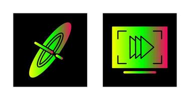 zwart gat en langzaam beweging icoon vector