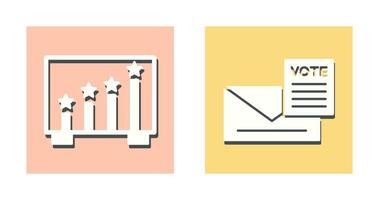 beoordeling en brief icoon vector