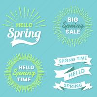 lente retro vintage vector label