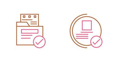 het dossier bescherming en garantie icoon vector