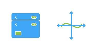 meerdere kaarten en diagram icoon vector