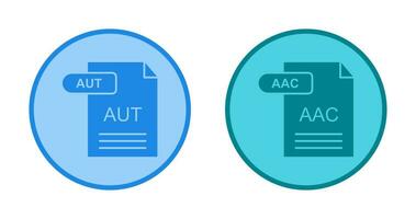 aac en automatisch icoon vector