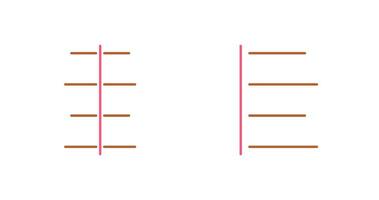 centrum uitlijnen en links uitlijnen icoon vector