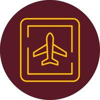 luchthaven teken vector icoon