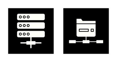 server en netwerk icoon vector