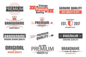 Vintage Retro Vector Logo voor banner