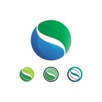 golf en waterdruppel logo sjabloon vector