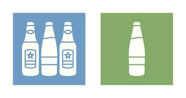 bier flessen en alcohol icoon vector