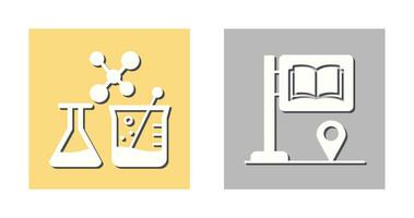 teken bord en chemie icoon vector