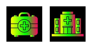 eerste steun uitrusting en gezondheidszorg icoon vector