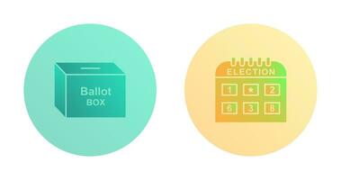 stemming doos en verkiezing dag icoon vector