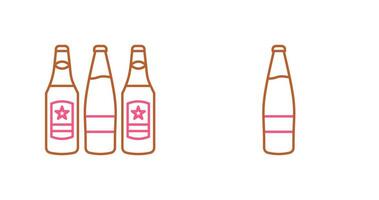 bier flessen en alcohol icoon vector