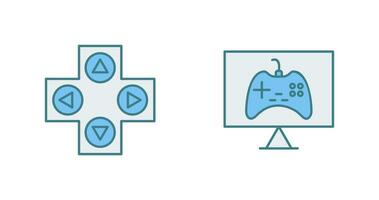 gaming controle en online spellen icoon vector