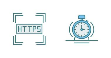 https en alarm icoon vector