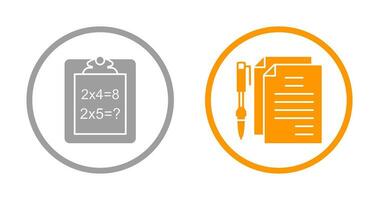 oplossen vraag en document en pen icoon vector