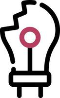 lamp creatief icoon ontwerp vector