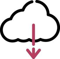 wolk downloaden creatief icoon ontwerp vector