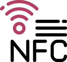 nfc creatief icoon ontwerp vector