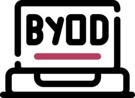 byod tour creatief icoon ontwerp vector