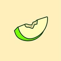 groene appel illustratie vector voor fruit ontwerp, website icoon, sign