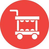 voedsel trolley vector pictogram ontwerp illustratie