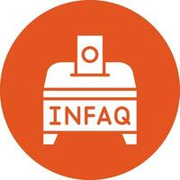 infaq vector pictogram ontwerp illustratie