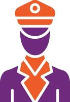 officier vector pictogram ontwerp illustratie