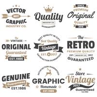 Vintage Retro Vector Logo voor banner