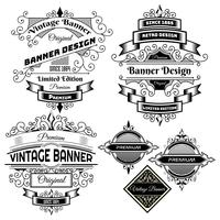 Vintage achtergrond label ontwerpsjabloon vector