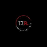 ur creatief modern brieven logo ontwerp sjabloon vector